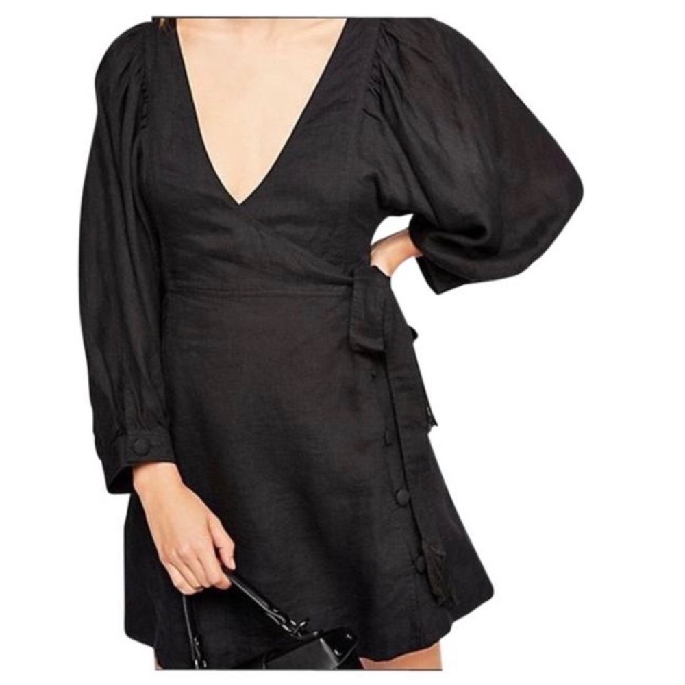 Free People Carino Dress NWOT Black